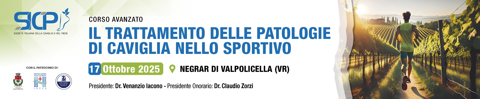 Corso Avanzato SICP - Il trattamento delle patologie di caviglia nello sportivo, Negrar di Valpolicella, 17/10/2025