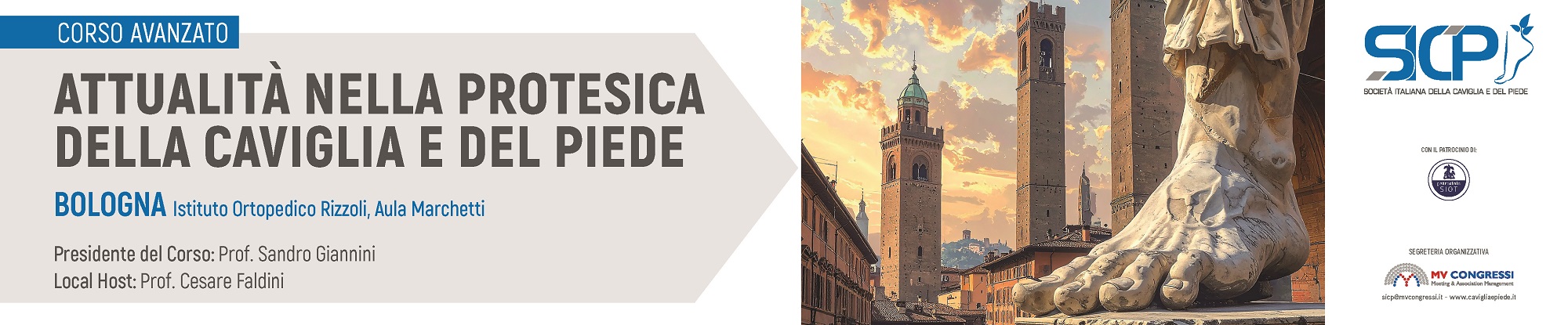 Corso Avanzato SICP Attualità nella protesica della caviglia e del piede - Bologna 30/01/2026