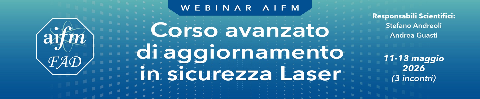 Corso avanzato di aggiornamento in sicurezza Laser