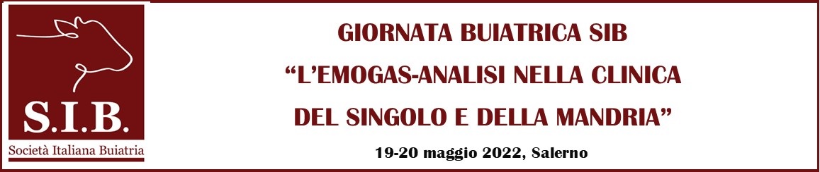 SIB Giornata Buiatrica Emogas-analisi, 19-20 maggio 2022, Salerno, cod. 2274B