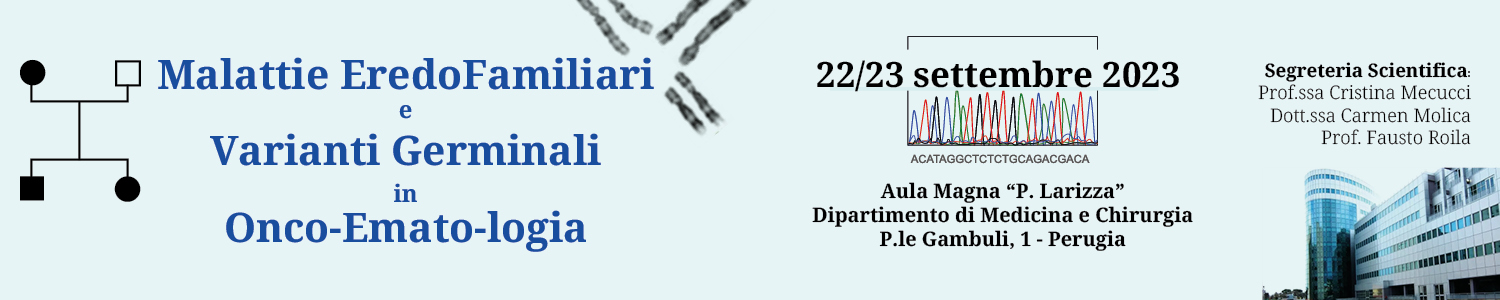 Malattie EredoFamiliari e Varianti Germinali
In OncoEmatologia