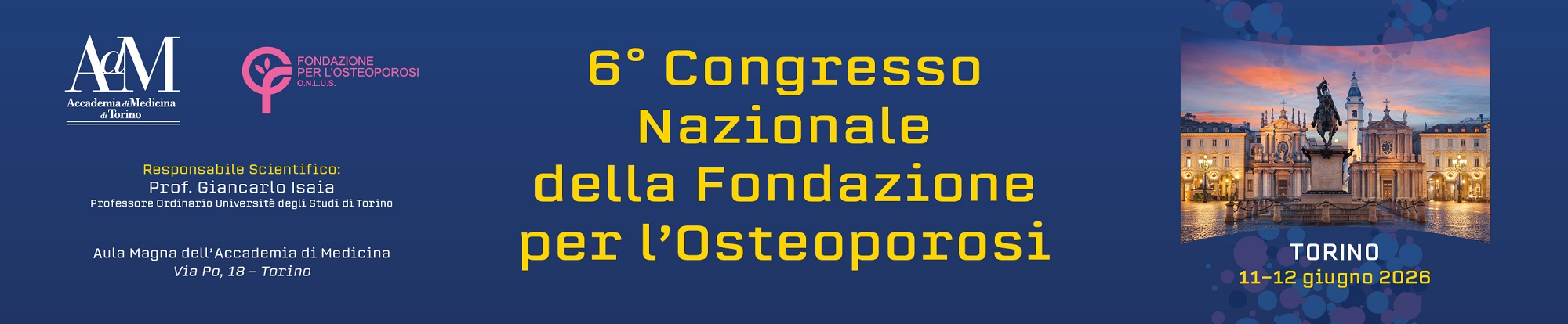 6° Congresso Nazionale della Fondazione per l'Osteoporosi