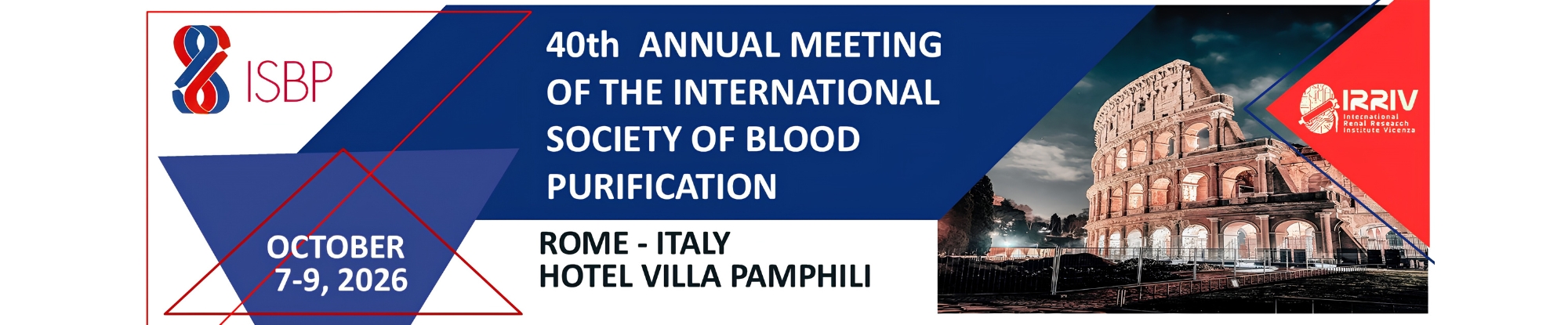 40th Annual Meeting of the International Society of Blood Purification