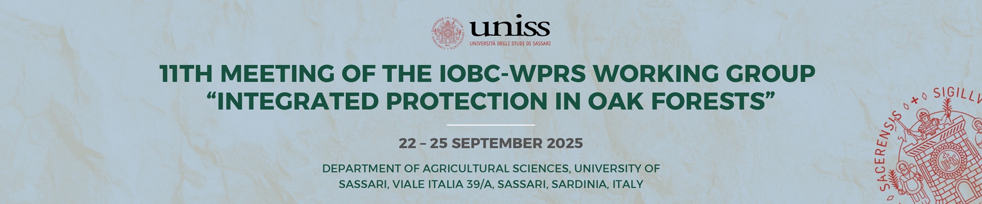 11th Meeting of the IOBC-WPRS Working Group "Integrated Protection in Oak Forests"
