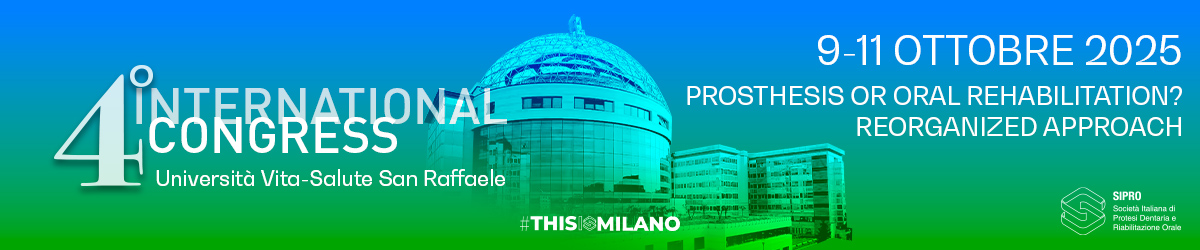 SIPRO 4° International Congress Prosthesis or Oral Rehabilitation? Reorganized approach